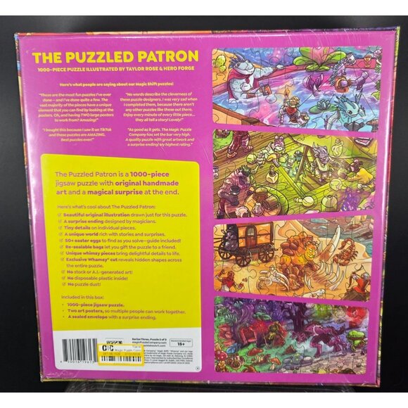 The Puzzled Patron 1000 Piece Magic Puzzle Company Jigsaw Art Hidden Image - Picture 3 of 6